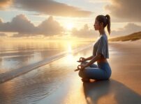 瞑想する女性